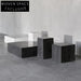 Elegant Modern Marble Coffee and Side Table Set, Living Room Tables