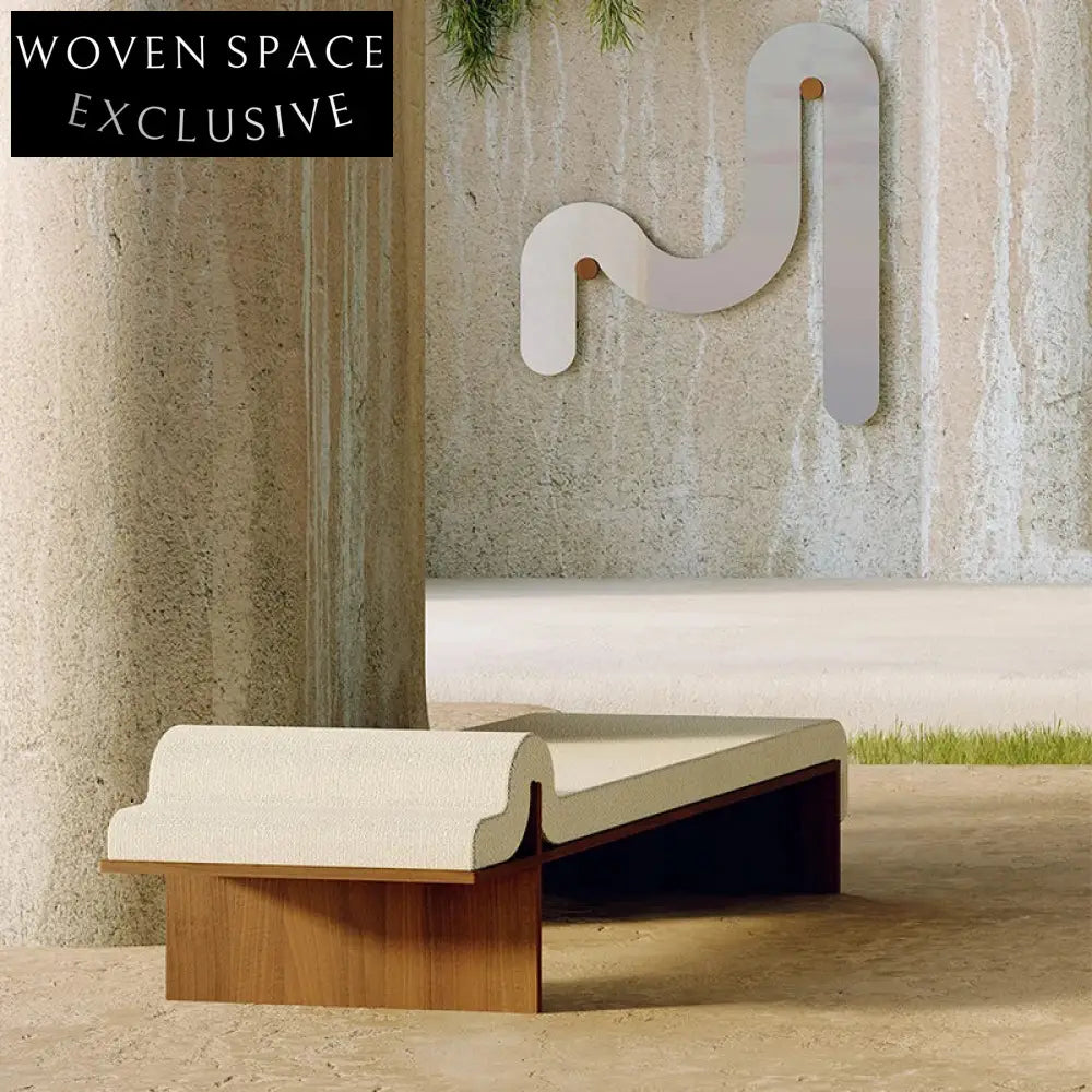 Elegant Modern Minimalist Solid Wood Fabric Upholstered Bed End Bench