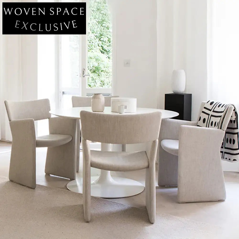 Elegant Modern Minimalist Sponge Fabric Dining Chair for Dining, Cafe, Restaurant