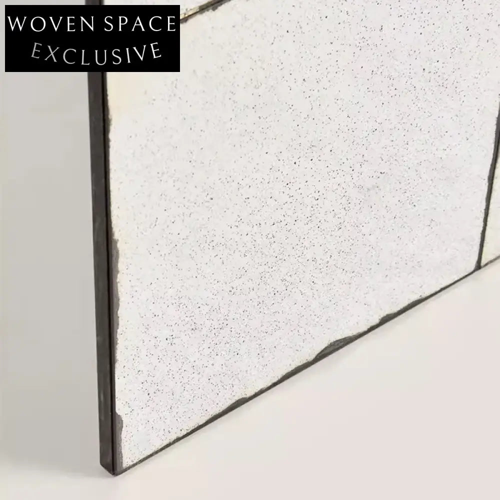 Elegant Modern Minimalist Square Wall Accent Mirror with Metal Wood Frame