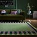 Elegant Modern Minimalist Wool Area Rug - Soft Geometric Design Floor Carpet