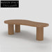 Elegant Modern Natural Beech Wood Living Room Coffee Dining Table