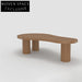 Elegant Modern Natural Beech Wood Living Room Coffee Dining Table