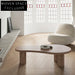 Elegant Modern Natural Beech Wood Living Room Coffee Dining Table