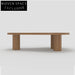 Elegant Modern Natural Beech Wood Living Room Coffee Dining Table