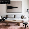 Elegant Modern Natural Beech Wood Living Room Coffee Dining Table