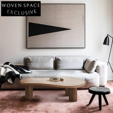 Elegant Modern Natural Beech Wood Living Room Coffee Dining Table