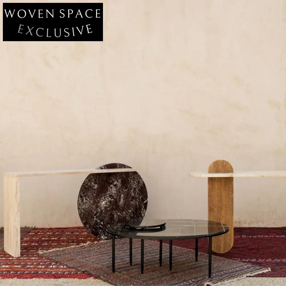 Elegant Modern Natural Marble Console Table for Luxury Living Room Decor