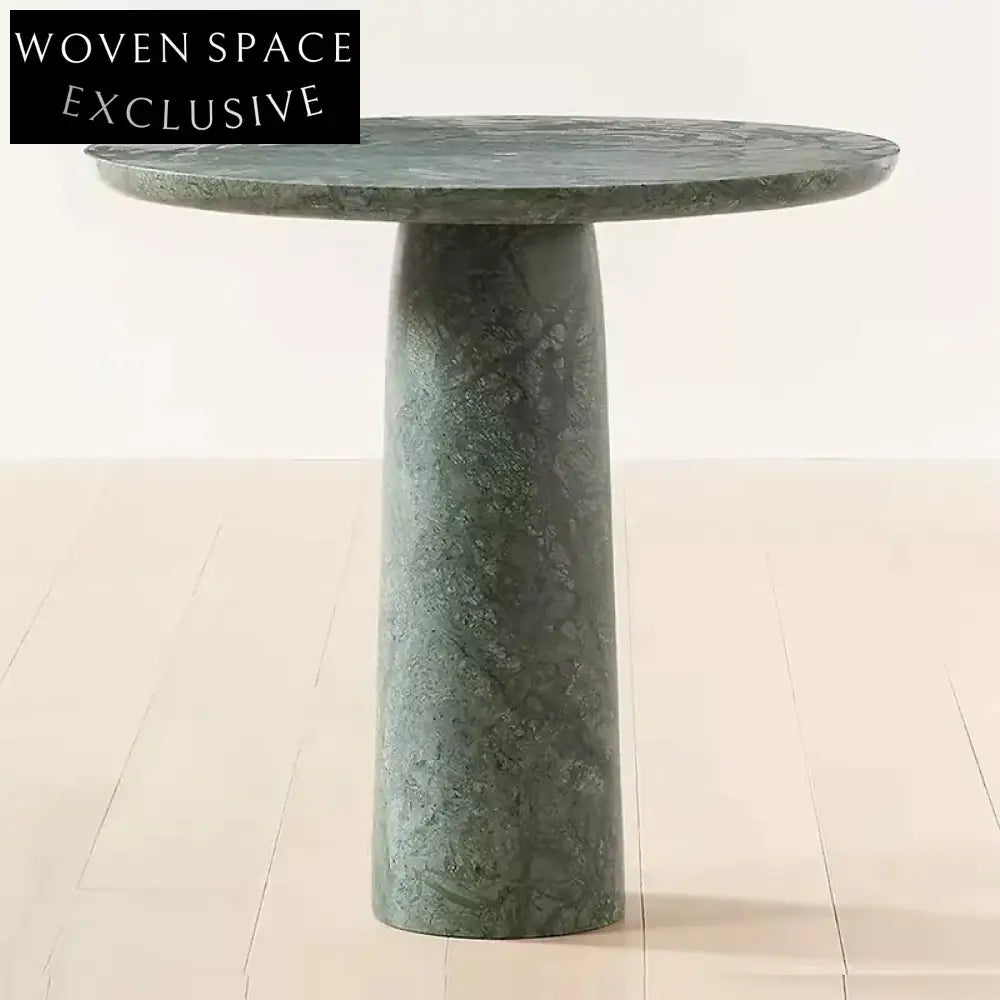 Elegant Modern Natural Marble Round Dining and Coffee Table