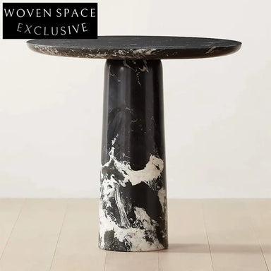 Elegant Modern Natural Marble Round Dining and Coffee Table