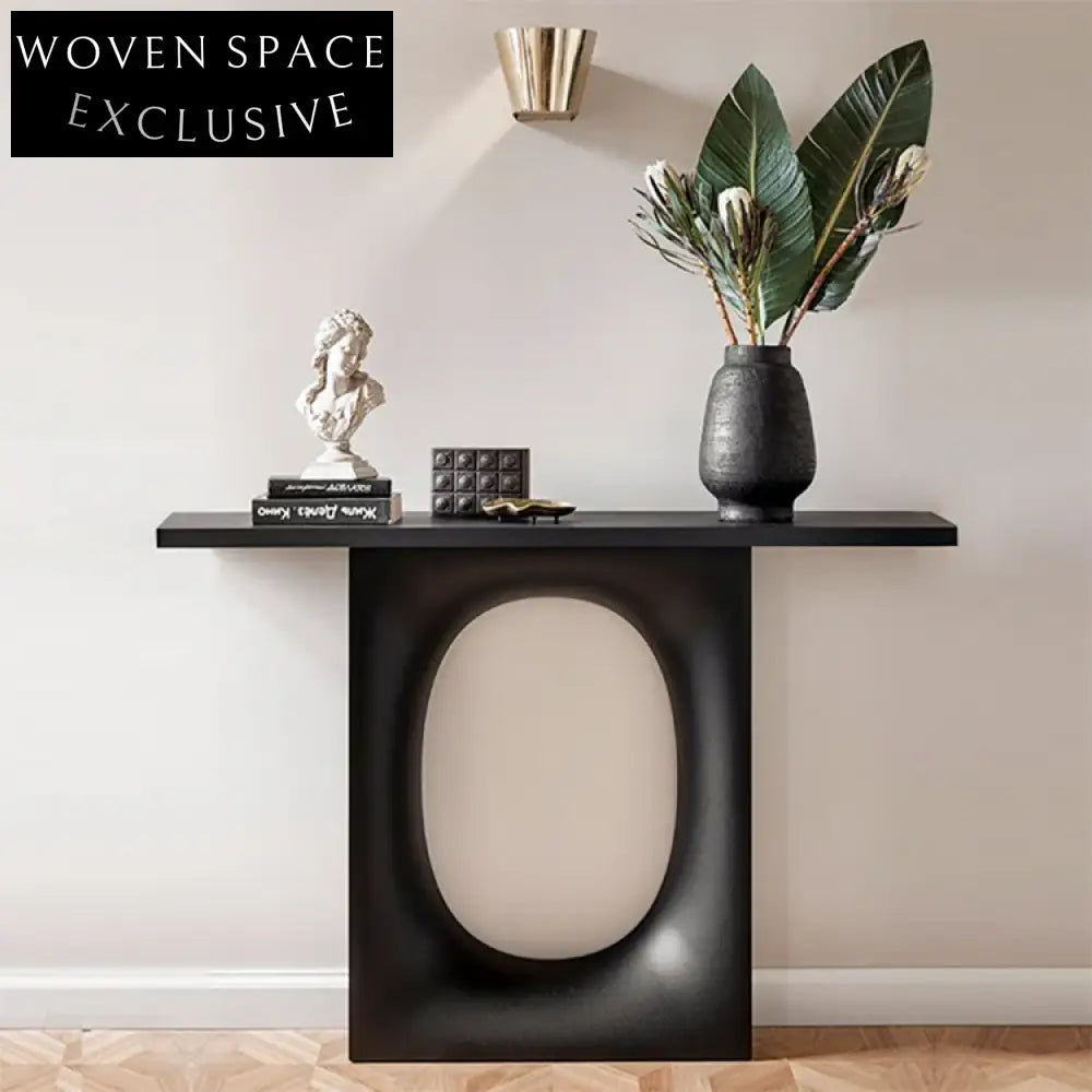Elegant Modern Nordic Marble Fiberglass Console Table for Living Room Entryway