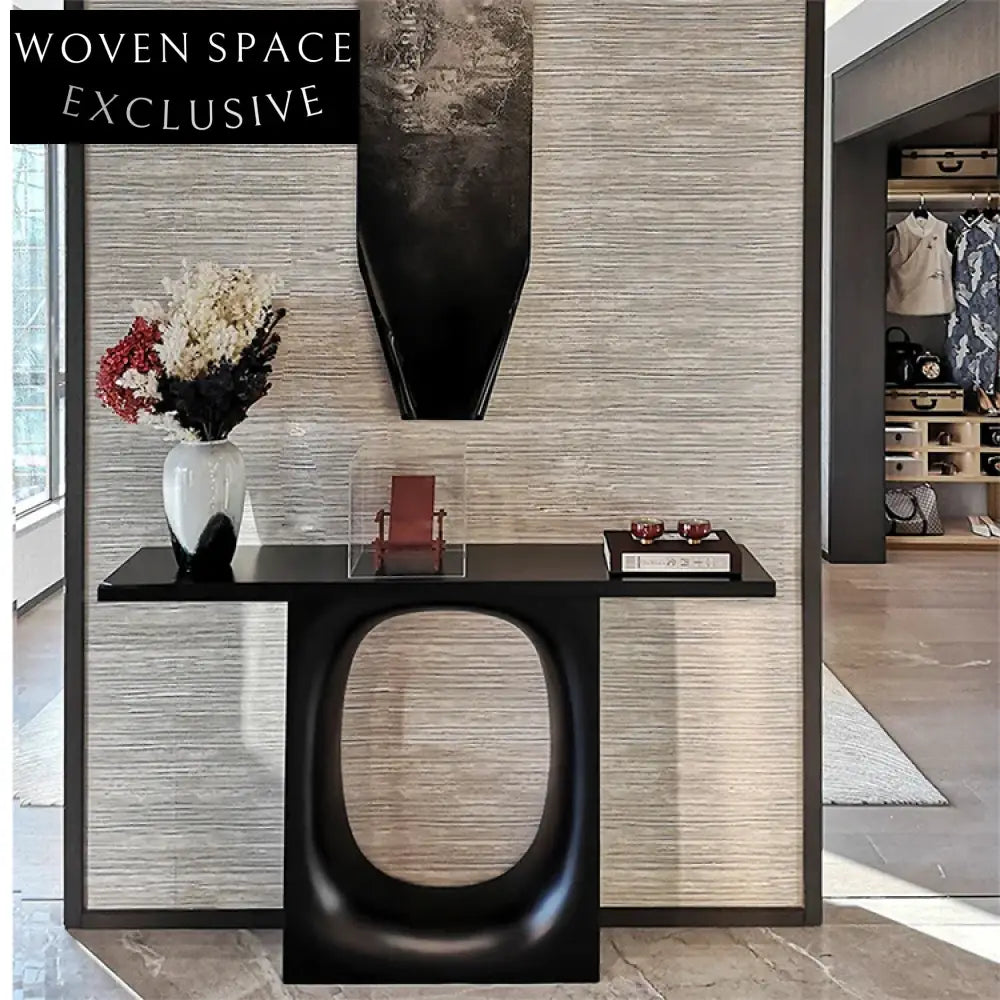 Elegant Modern Nordic Marble Fiberglass Console Table for Living Room Entryway