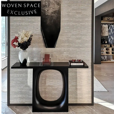 Elegant Modern Nordic Marble Fiberglass Console Table for Living Room Entryway