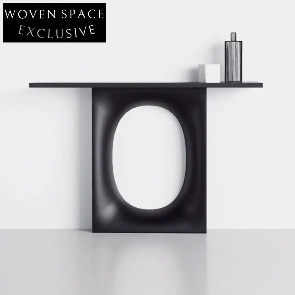 Elegant Modern Nordic Marble Fiberglass Console Table for Living Room Entryway