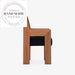 Elegant Modern Nordic Solid Wood Frame Fabric Upholstered Armrest Dining Chair