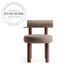 Elegant Modern Nordic Walnut Solid Wood Upholstered Backrest Dining Chair