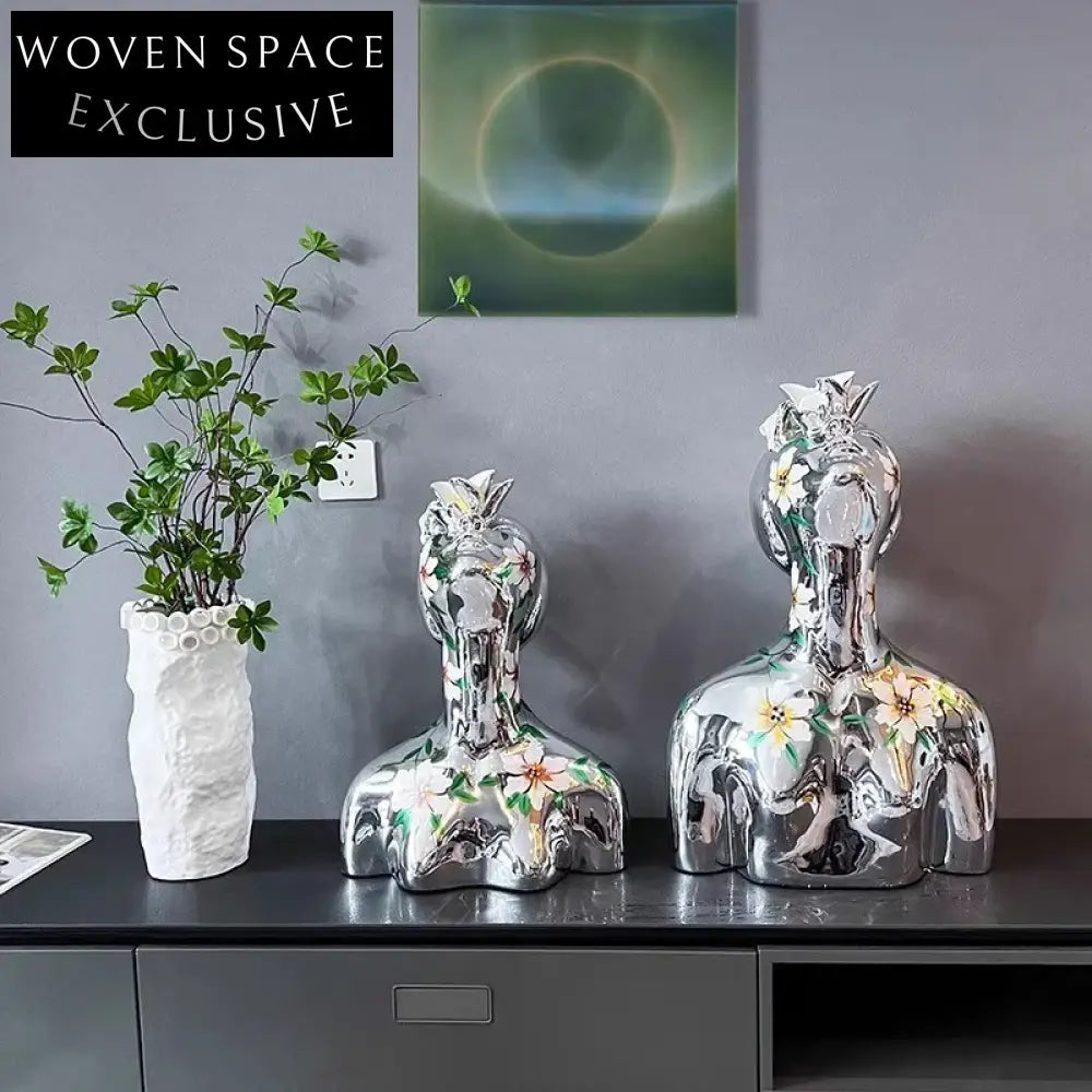 Elegant Modern Resin Abstract Sculpture Living Room Table Art Decor