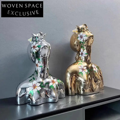 Elegant Modern Resin Abstract Sculpture Living Room Table Art Decor