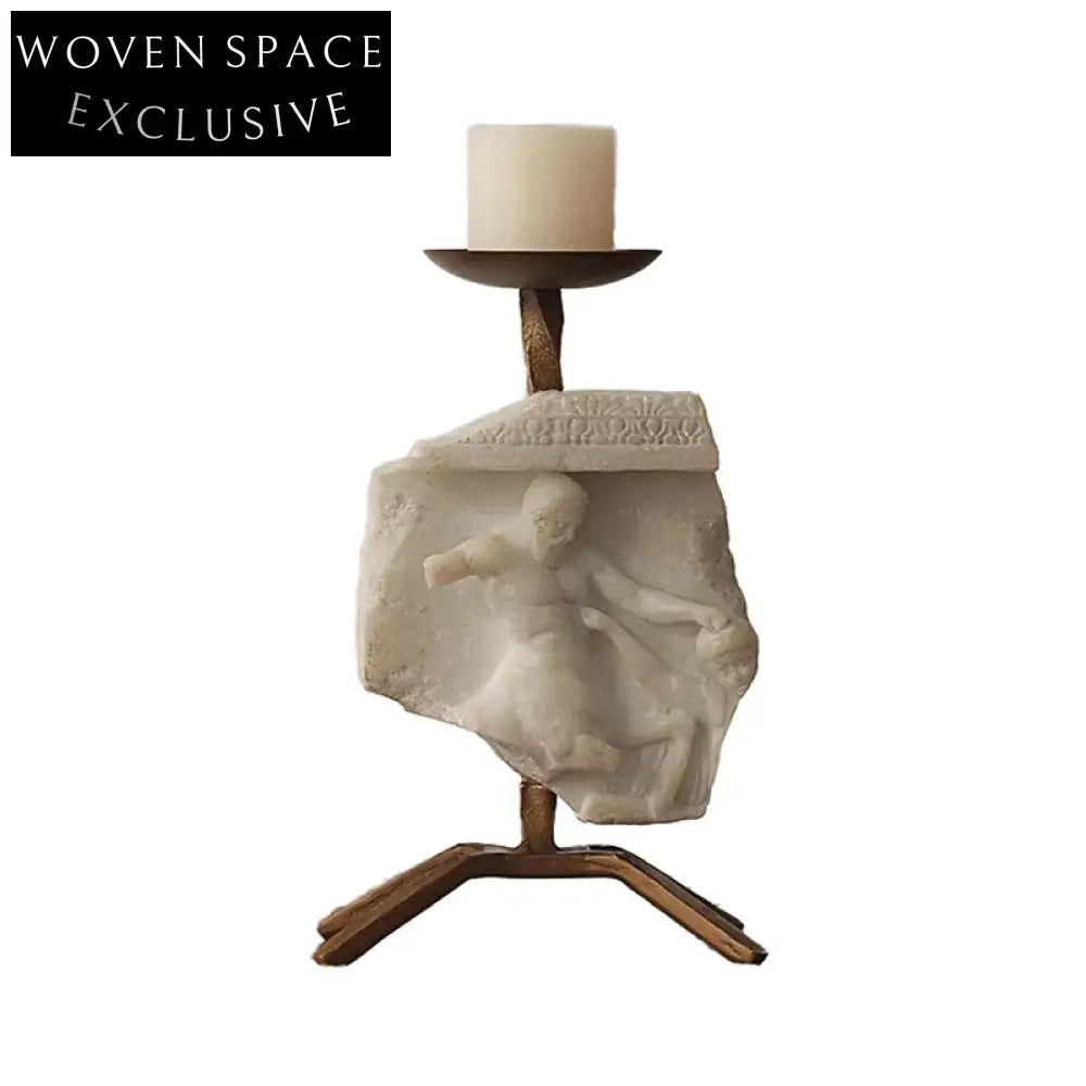 Elegant Modern Resin Iron Art Candle Holder for Dining Table Accent