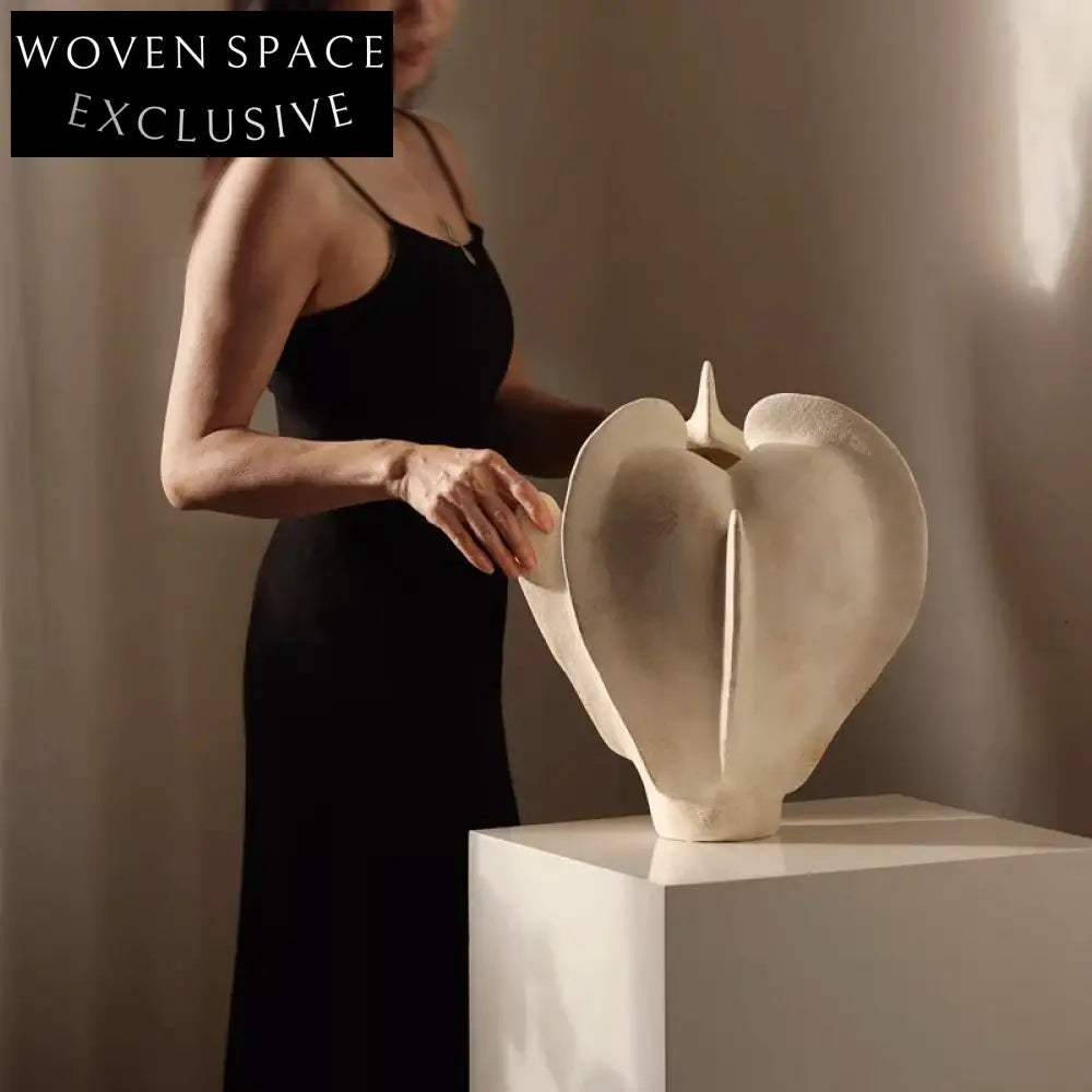 Elegant Modern Retro Ceramic Flower Arrangement Tabletop Home Decor Vase