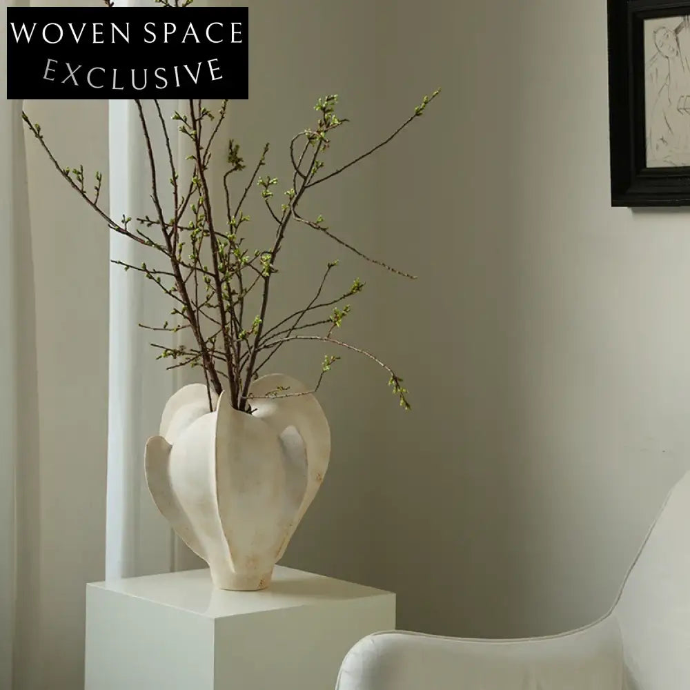 Elegant Modern Retro Ceramic Flower Arrangement Tabletop Home Decor Vase