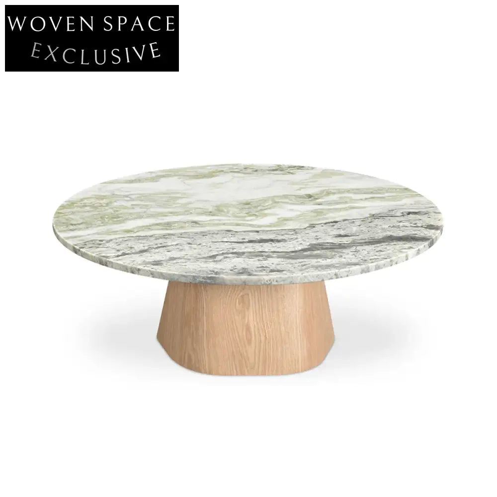 Elegant Modern Round Marble Top Coffee Table for Luxury Living Spaces