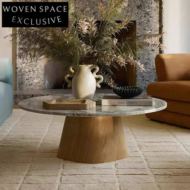 Elegant Modern Round Marble Top Coffee Table for Luxury Living Spaces