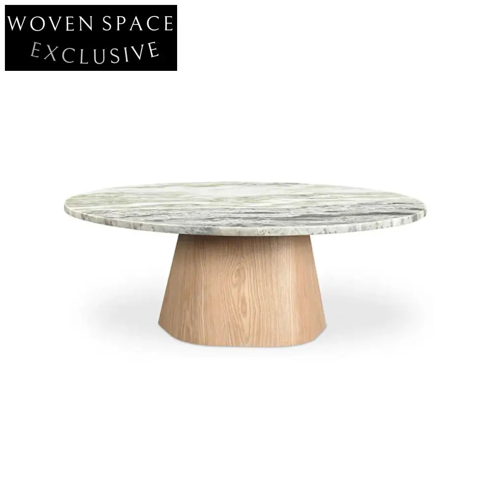 Elegant Modern Round Marble Top Coffee Table for Luxury Living Spaces