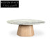 Elegant Modern Round Marble Top Coffee Table for Luxury Living Spaces