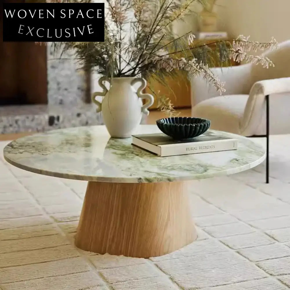 Elegant Modern Round Marble Top Coffee Table for Luxury Living Spaces