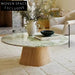 Elegant Modern Round Marble Top Coffee Table for Luxury Living Spaces