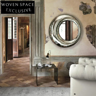 Elegant Modern Round Metal Wall Mirror for Luxury Home Decor