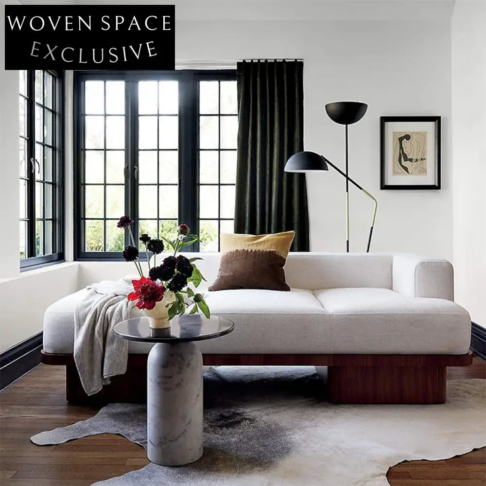 Elegant Modern Round Natural Marble Coffee Table for Living Room