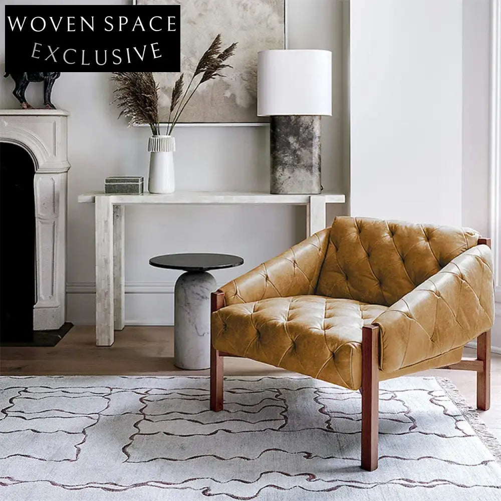 Elegant Modern Round Natural Marble Coffee Table for Living Room