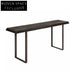 Elegant Modern Solid Oak Wood Top Stainless Steel Console Entryway Table