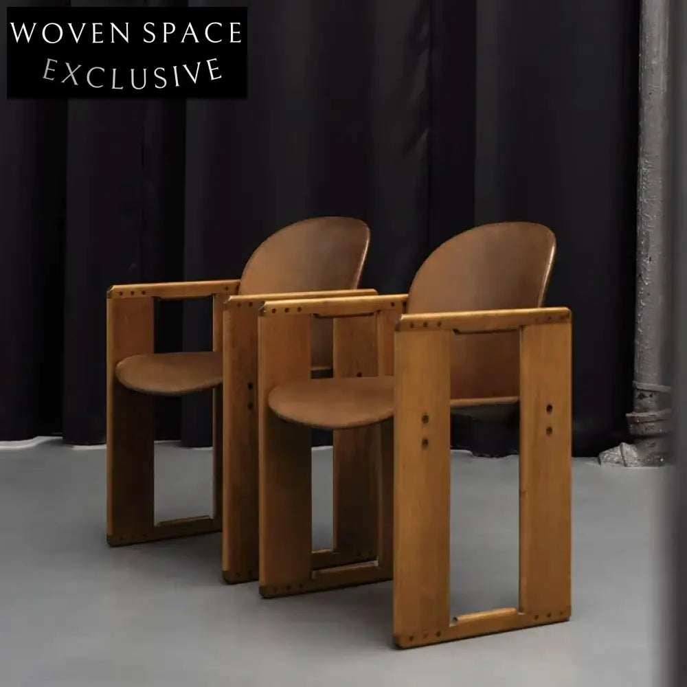 Elegant Modern Solid Wood Arch Back Armchair for Coffee or Dining