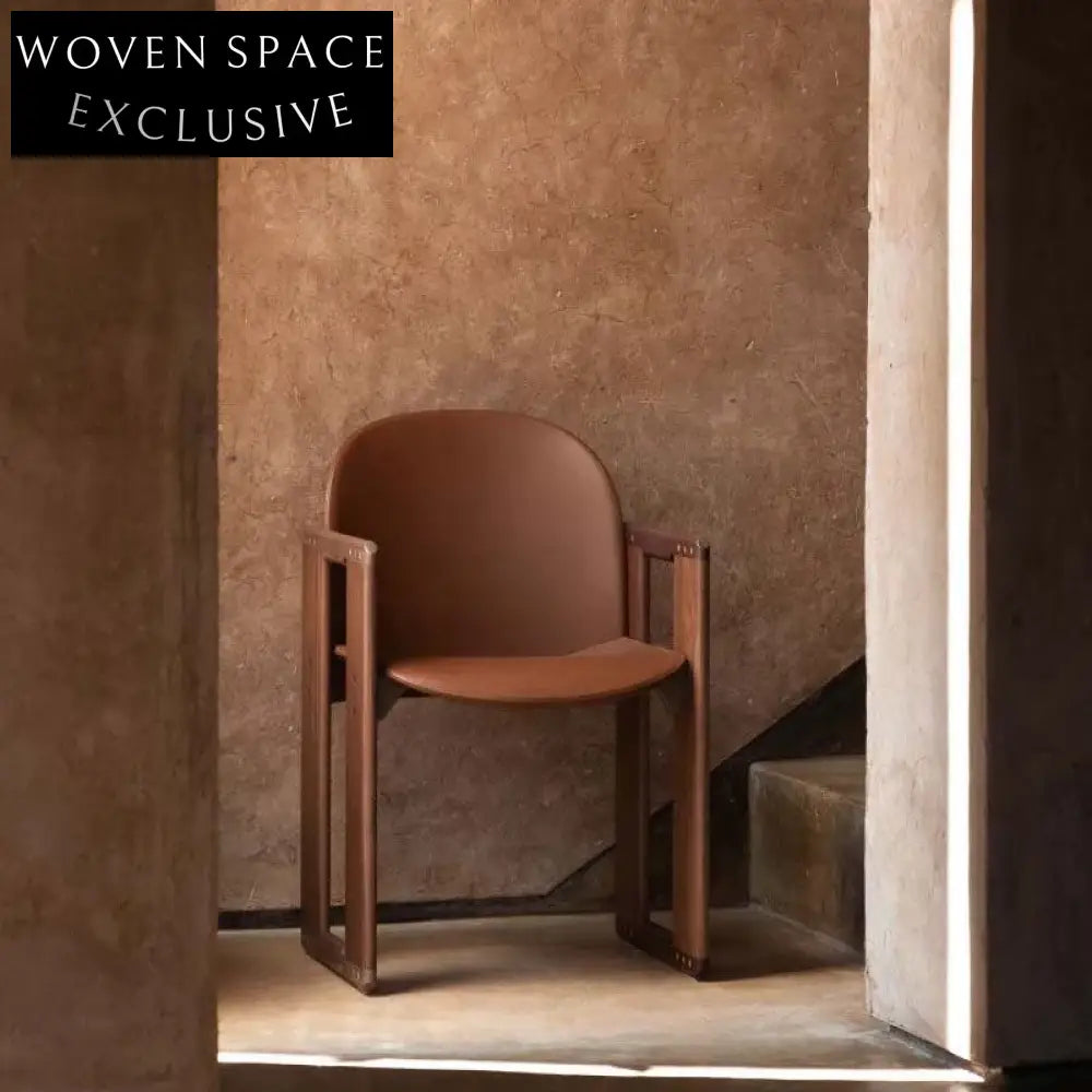 Elegant Modern Solid Wood Arch Back Armchair for Coffee or Dining