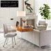 Elegant Modern Solid Wood & Clear Acrylic Vanity Desk