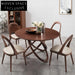 Elegant Modern Solid Wood Dining Chair with Open Oval Back Design