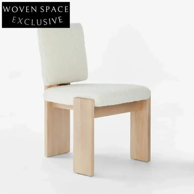 Elegant Modern Solid Wood Fabric High-Back Dining Chair for Home & Restaurant