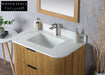 Elegant Modern Solid Wood Floor-Mounted Bathroom Storage Vanity Cabinet