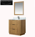 Elegant Modern Solid Wood Floor-Mounted Bathroom Storage Vanity Cabinet