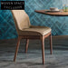 Elegant Modern Solid Wood Microfiber Leather Home & Hotel Dining Chair