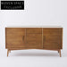 Elegant Modern Solid Wood Nordic Side Cabinet for Living Room Storage