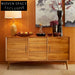 Elegant Modern Solid Wood Nordic Side Cabinet for Living Room Storage