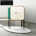 Elegant Modern Solid Wood Plywood High Leg Storage Cabinet