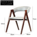 Elegant Modern Solid Wood PU Leather Armrest Dining Chair for Commercial Use