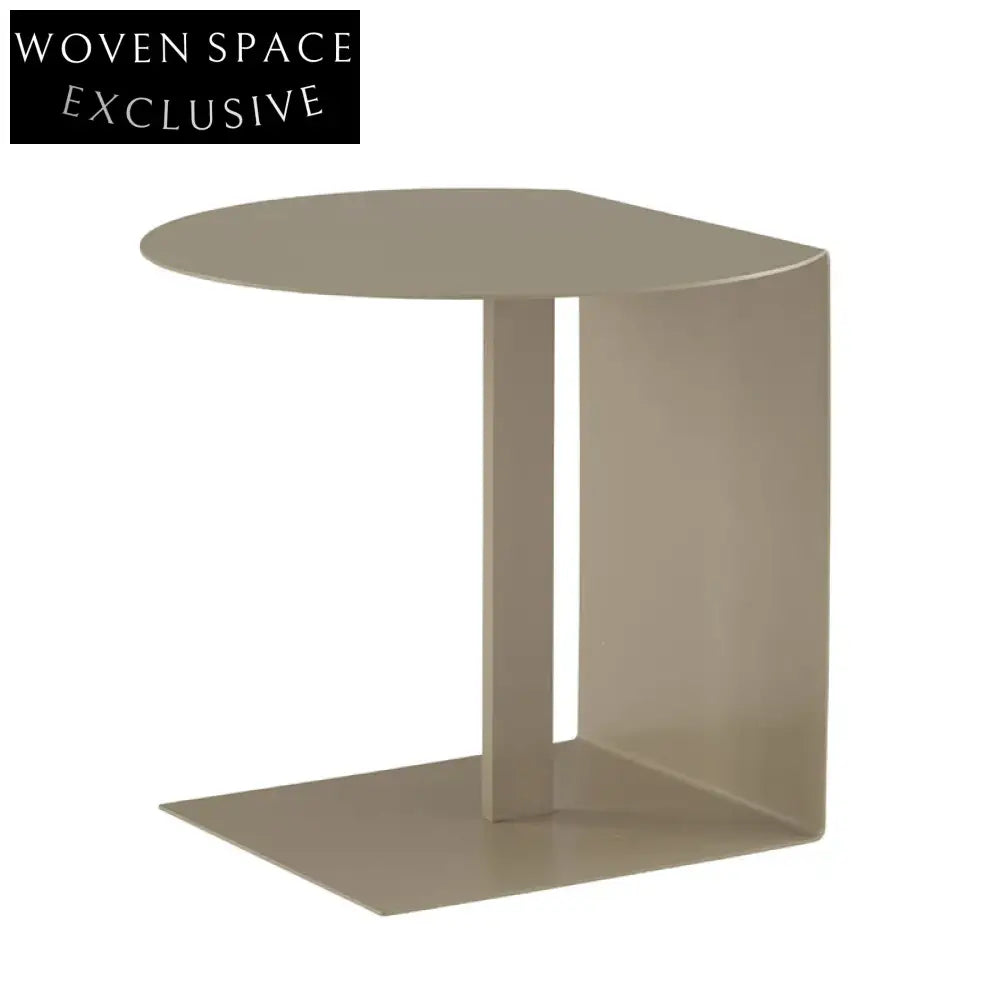 Elegant Modern Stainless Steel Compact Accent End Table for Living Room