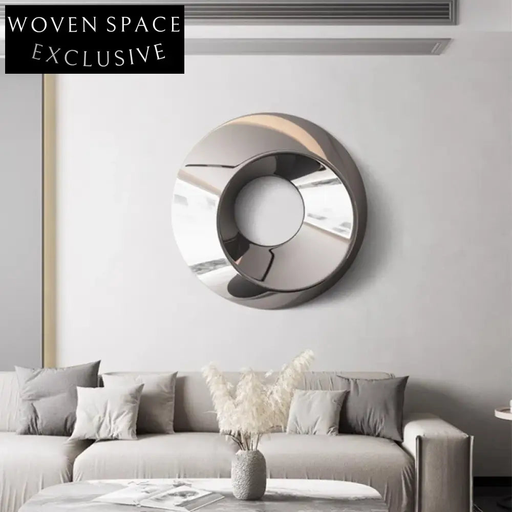 Elegant Modern Stainless Steel Wall Art Decor for Luxury Living Spaces