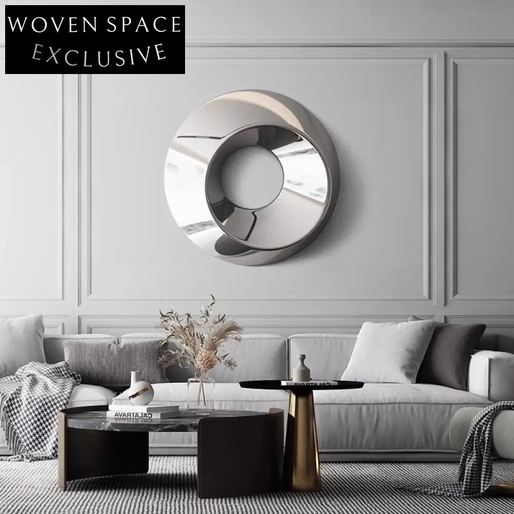 Elegant Modern Stainless Steel Wall Art Decor for Luxury Living Spaces